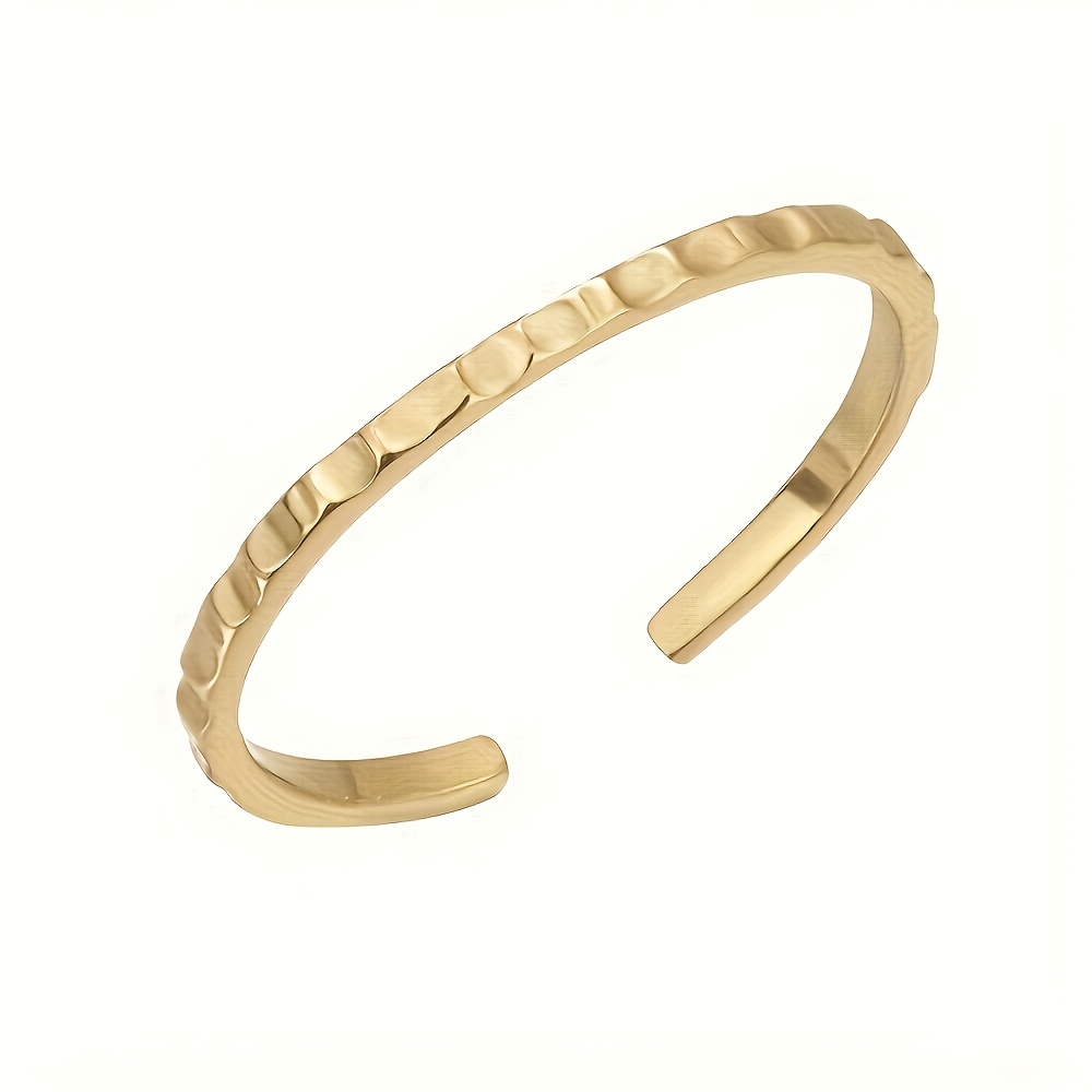 Women's Fine Textured Open Adjustable Toe Ring